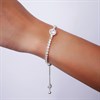 Anne Klein Silver Tone Crystal Slider Bracelet - J78198 Alternative Image