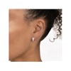 Anne Klein Rose Tone Cubic Zirconia Hoop Earrings - J78253 Alternative Image