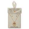 Anne Klein Gold Tone Crystal Heart Pendant and Earrings Set - J78412 Alternative Image