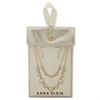 Anne Klein Gold Tone Simulated Pearl And Crystal Necklace And Earrings Set - J78421 Alternative Image