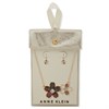 Anne Klein Gold Tone Flower Necklace and Earrings Set - J78422 Alternative Image