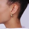 Anne Klein Gold Tone Triple Layered Hoop Earrings - J7887 Alternative Image