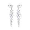 Crystal Allure CZ Waterfall Drop Earrings - J79107 Alternative Image