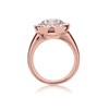 Crystal Glamour Rose Tone Crystal Halo Ring - J8042 Alternative Image