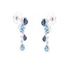 Crystal Allure Multi Blue Crystal Drop Earrings - J8063 Alternative Image