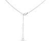 Crystal Allure Light Purple Crystal Teardrop Necklace - J8071 Alternative Image