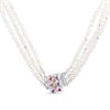 Crystal Allure Graduated Triple Strand Crystal Necklet - J8097 Alternative Image
