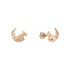 Radley RY1252 18ct Rose Gold Plated Silver Diamond Moon Stud Earrings - J81121 Alternative Image