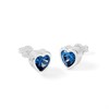 Radley RYJ1307 Silver Blue Crystal Heart Stud Earrings - J81146 Alternative Image