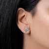 Radley RYJ1518 Silver CZ And Plain Dog Earrings Set - J81200 Alternative Image