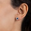 Radley RYJ1499 Silver Blue CZ Heart Stud Earrings - J81202 Alternative Image