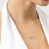 Radley RYJ2477 Silver Blue CZ Heart Necklace - J81203 Alternative Image
