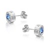 Radley RYJ1031 Silver Blue Cubic Zirconia Stud Earrings - J8129 Alternative Image