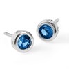 Radley RYJ1031S Silver Tone Blue CZ Solitaire Earrings - J81916 Alternative Image