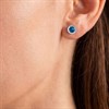 Radley RYJ1031S Silver Tone Blue CZ Solitaire Earrings - J81916 Alternative Image