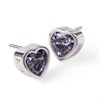 Radley RYJ1215S Silver Tone Lilac CZ Heart Stud Earrings - J81919 Alternative Image