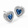 Radley RYJ1499S Silver Tone Blue CZ Heart Stud Earrings - J81920 Alternative Image