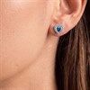 Radley RYJ1499S Silver Tone Blue CZ Heart Stud Earrings - J81920 Alternative Image
