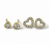 Radley RYJ1500S Gold Tone CZ Heart Earrings Set - J81921 Alternative Image