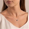 Radley RYJ2027S Silver Tone Blue CZ Solitaire Necklet - J81923 Alternative Image
