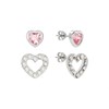 Radley RYJ1177 Silver Pink Heart Stud Earrings Set - J8194 Alternative Image