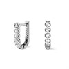 Radley RYJ1505S Silver Tone Stone Set Hoop Earrings - J81967 Alternative Image