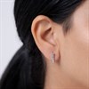 Radley RYJ1505S Silver Tone Stone Set Hoop Earrings - J81967 Alternative Image