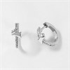 Radley RYJ1353S Silver Tone Crystal Hoop Earrings - J81973 Alternative Image