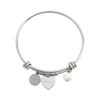 Fiorelli MJ10563 Crystal Heart, Simulated Pearl And Disc Bangle - J82102 Alternative Image