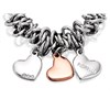 Fiorelli B1473 Crystal Set Heart Charms Expanding Bracelet - J8296 Alternative Image