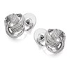 Oliver Weber Swarovski Crystal Knot Stud Earrings - 15mm - J8535 Alternative Image