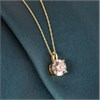 9ct Gold Lab Grown Certificated Diamond Solitaire Necklace, 2cts - L02020 Alternative Image