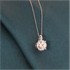 9ct White Gold Lab Grown Certificated Diamond Solitaire Necklace, 2cts - L12020 Alternative Image