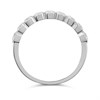 9ct White Gold Lab Grown Diamond Rubover Half Eternity Ring, 1ct - L40021 Alternative Image