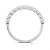 9ct White Gold Lab Grown Diamond 11-Stone Half Eternity Ring, 3/4ct - L40023 Alternative Image