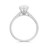 9ct White Gold Lab Grown Diamond Fancy Single Stone Ring, 1.42cts - L40024 Alternative Image