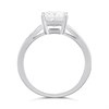 9ct White Gold Lab Grown Diamond Princess Singlestone Ring, 1.18cts - L40025 Alternative Image