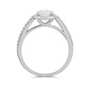 9ct White Gold Lab Grown Diamond Halo Cluster Ring, 1.23cts - L40026 Alternative Image