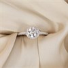 9ct White Gold Lab Grown Diamond Halo Cluster Ring, 1.23cts - L40026 Alternative Image