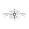 9ct White Gold 6-Claw Solitaire Lab Grown Diamond Ring, 2cts - L40027 Alternative Image