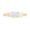 9ct Gold Graduated Lab Grown Diamond Trilogy Ring, 1.09cts - L40029 Alternative Image