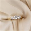 9ct Gold Graduated Lab Grown Diamond Trilogy Ring, 1.09cts - L40029 Alternative Image