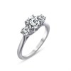 Blossom 9ct White Gold Lab Grown Diamond Graduated Trilogy Ring - 1.5ct - L40137 Alternative Image