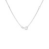 Night & Day Silver And 9ct Gold Double Heart Necklace - M1480 Alternative Image