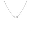 Night & Day Silver And 9ct Gold Pink Sapphire Heart Necklace - M1507 Alternative Image
