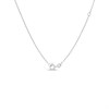 Night & Day Silver And 9ct Gold Lab Grown Diamond Twist Heart Necklace - M1580 Alternative Image