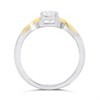 Night & Day Silver And 9ct Gold Kiss CZ Ring - M1701 Alternative Image