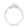 Night & Day Silver And 9ct Gold Trilogy CZ Ring - M1703 Alternative Image