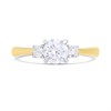 Night & Day Silver And 9ct Gold Cubic Zirconia Round Trilogy Ring - M1712 Alternative Image