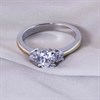 Night & Day Silver And 9ct Gold Cubic Zirconia Round Trilogy Ring - M1712 Alternative Image